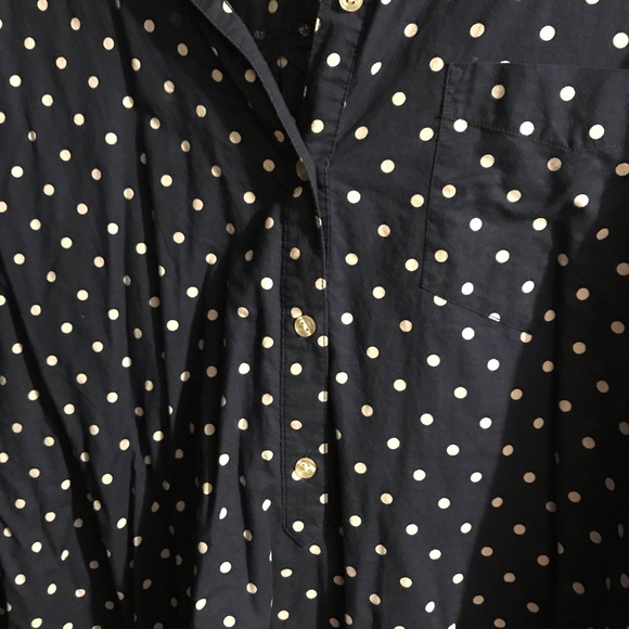 Navy & White Polka Dot Blouse - Old Navy - Picture 3 of 5